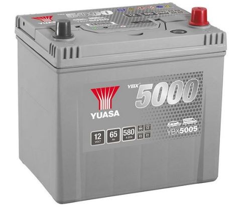 Autobaterie Yuasa Silver High Performance 65Ah, 12V, 580A (YBX5005) - Japan Pravá (1)