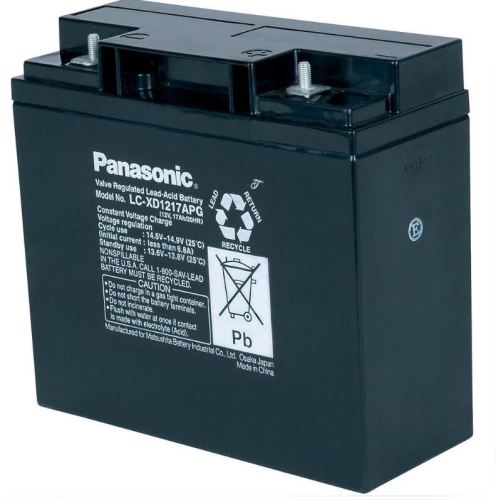 Akumulátor (baterie) PANASONIC LC-XD1217PG, 17Ah, 12V