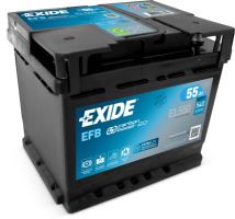 Autobaterie EXIDE Start-Stop EFB, 12V, 55Ah, 540A, EL550