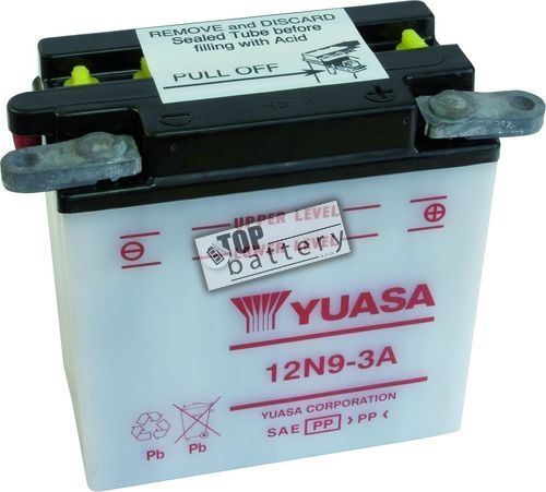 Motobaterie YUASA 12N9-3A, 12V, 9Ah