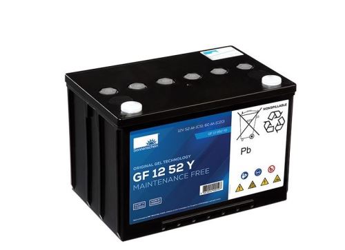 Trakční gelová baterie Sonnenschein GF 12 052 Y O, 12V, 60Ah ( C5/52Ah, C20/60Ah)