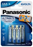 Baterie Panasonic Evolta Alkaline, LR03, AAA, (Blistr 6ks)