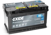 Autobaterie EXIDE Premium, 12V, 85Ah, 800A, EA852, Carbon Boost