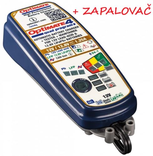 Nabíječka OptiMate 4 Quad program CAN-BUS, 12V, 1A, TM630-PR (automatická nabíječka)