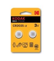 Baterie Kodak Max CR2025, Lithium, 3V, (Blistr 2ks)