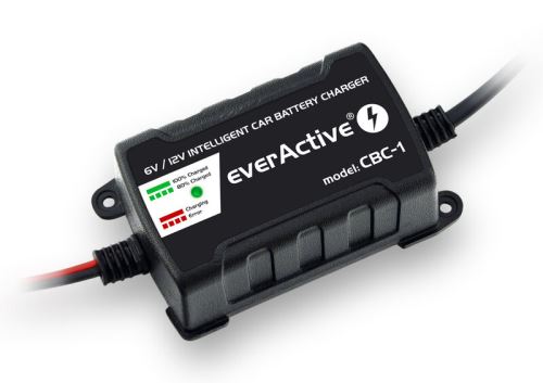 Nabíječka Everactive CBC-1 V2 (1A) pro  6V / 12V Gel / AGM / olověná