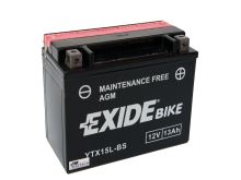 Motobaterie EXIDE BIKE Maintenance Free 13Ah, 12V, 230A, YTX15L-BS