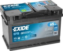 Autobaterie EXIDE Start-Stop EFB, 12V, 65Ah, 650A, EL652 - AKCE