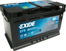 Autobaterie EXIDE Start-Stop EFB, 12V, 80Ah, 800A, EL800