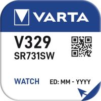 Baterie Varta Watch V 329, SR731SW, hodinková, (Blistr 1ks)