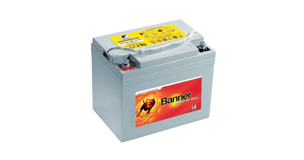 Záložní baterie SBG 12-80, 12V, 80Ah - gelová (životnost 12 let)
