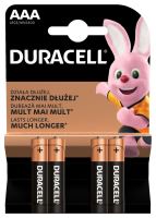 Baterie Duracell Basic AAA 4ks 10PP100005, (Blistr 4ks)