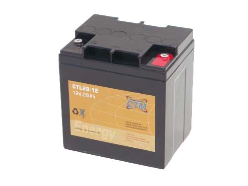 Akumulátor (baterie) CTM/CTL 12-28, (28Ah - 12V - závit M5)