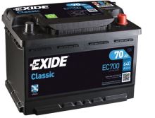 Autobaterie EXIDE Classic 12V, 70Ah, 640A, EC700