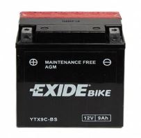 Motobaterie EXIDE BIKE Maintenance Free 12V, 8Ah 120A, YTX9C-BS