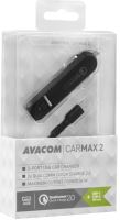 AVACOM CarMAX 2 nabíječka do auta 2x Qualcomm Quick Charge 2.0, černá barva (USB-C kabel) (1)