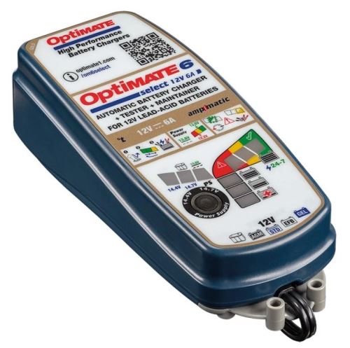 Nabíječka OptiMate 6, 12V-6A, TM370, (automatická nabíječka)