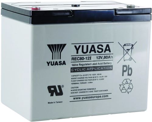 Trakční baterie Yuasa REC80-12I (12V/80Ah)