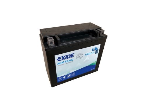Motobaterie EXIDE BIKE Factory Sealed 18Ah, 12V, 270A, AGM12-19 (YTX20L-BS)