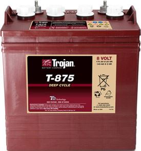 Trakční baterie Trojan T 875, 170Ah, 8V - průmyslová profi