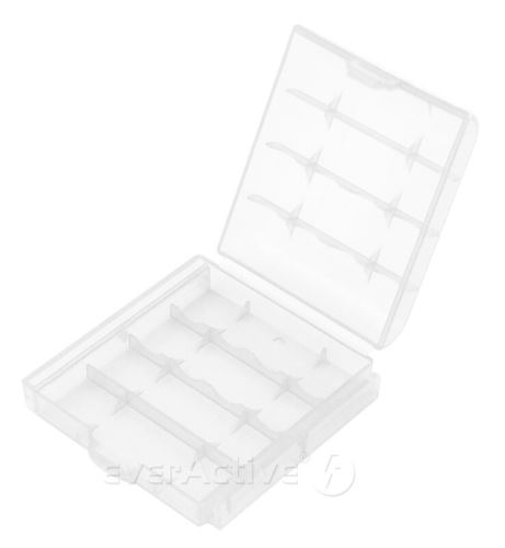 Plastové pouzdro na (4ks) baterie, bílá