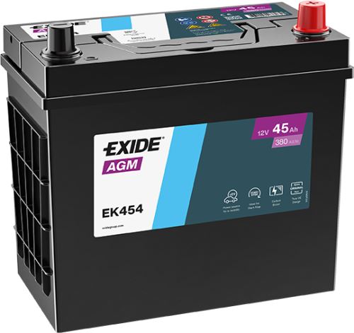 Autobaterie EXIDE Start-Stop AGM, 12V, 45Ah 380A EK454