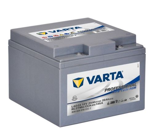 Trakční baterie VARTA PR Deep Cycle AGM 24Ah (20h), 12V, LAD24