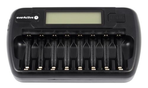 EverActive NC-800 nabíječka pro 8ks AA/AAA baterií, Ni-CD, Ni-Mh