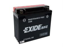 Motobaterie EXIDE BIKE Maintenance Free 21Ah, 12V, 350A, YTX24HL-BS