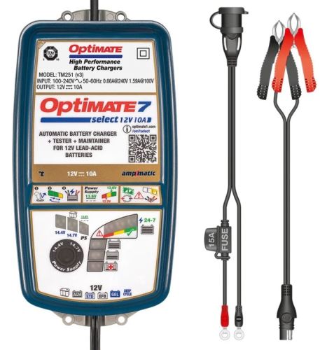 Nabíječka OptiMate 7 Select TM250 (automatická nabíječka)