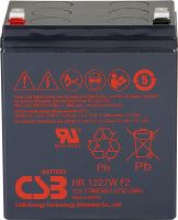 Akumulátor (baterie) CSB HR1227W F2, 12V, 6,5Ah