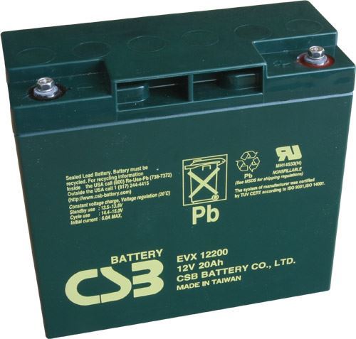 Akumulátor (baterie) CSB EVX12200, 12V, 20Ah, zapuštěný závit M5