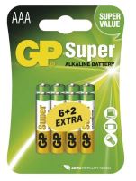 Baterie GP Super Alkaline, 15A, LR6, AAA, 1013118000 (Blistr 8ks)