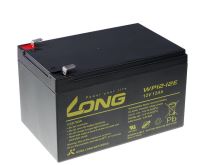 Baterie Long 12V, 12Ah olověný akumulátor F2 - cyklický, AGM  (WP12-12E)
