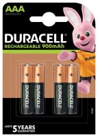 Baterie Duracell Stay Charged HR03, AAA, 900mAh, nabíjecí, (Blistr 4ks)