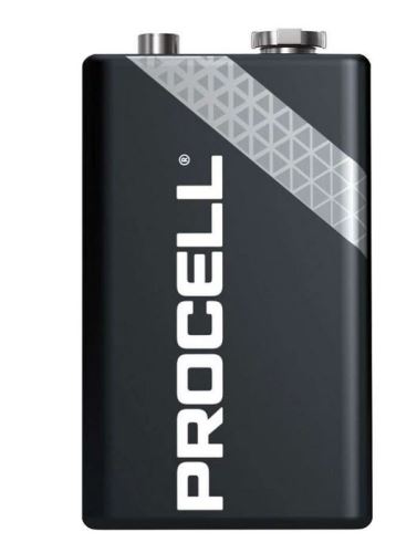 Baterie Duracell Procell Alkaline Industrial MN1604, 6LR61, 9V, 1ks (2)