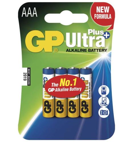 Baterie GP 24AUP Ultra Plus Alkaline, R03, AAA, (Blistr 4ks) (1)
