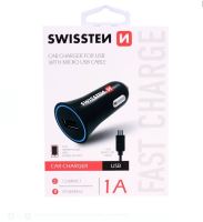CL (auto) nabíječka Swissten 20111100 Micro USB 1A, pro všechny značky