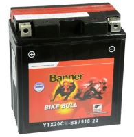 Motobaterie Banner Bike Bull AGM YTX20CH-BS, 12V, 18Ah, Levá