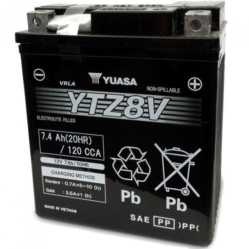 Motobaterie Yuasa YTZ8V, 12V, 7Ah