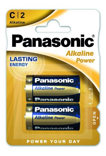 Baterie Panasonic Alkaline Power, LR14, C, (Blistr 2ks)