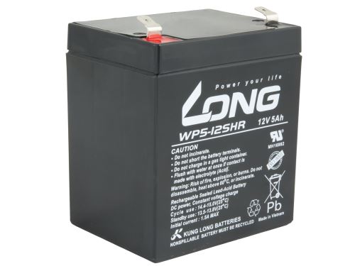 Baterie Long 12V, 5Ah olověný akumulátor F2 - High Rate (2)