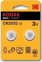 Baterie Kodak Max CR2032, Lithium, 3V, (Blistr 2ks)