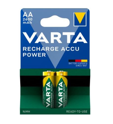 Baterie Varta Recharge Accu Power HR6, 57161014, AA, 2600mAh, nabíjecí, (Blistr 2ks)