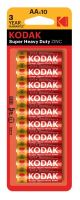 Baterie Kodak R6, AA, Zinc, 1,5V, (Blister 10ks)