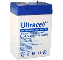 Staniční (záložní) baterie Ultracell UL4,5-6, F1, 4,5Ah,6V, VRLA
