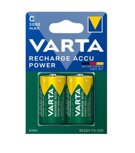Baterie Varta Recharge Accu Power HR14, 5671410140, C, 3000mAh, nabíjecí, (Blistr 2ks)