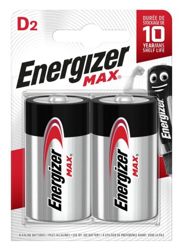Baterie Energizer Max LR20, D, alkaline, E300129200 (Blistr 2ks)
