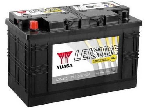 Trakční baterie GS-YUASA Leisure 115Ah, 12V, 750A, baterie pro volný čas (1)
