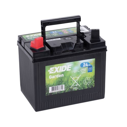 Exide Garden 12V, 24Ah, 250A, U1L-250 (Plus vlevo)